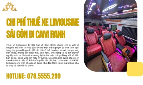 Chi phí thuê xe Limousine Sài Gòn đi Cam Ranh