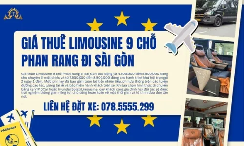 Giá thuê Limousine 9 chỗ Phan Rang đi Sài Gòn