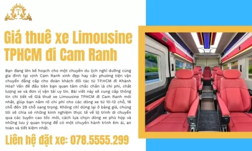 Giá thuê xe Limousine TPHCM đi Cam Ranh