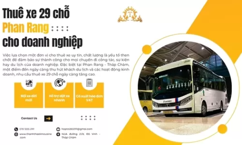 Thuê xe 29 chỗ Phan Rang cho doanh nghiệp