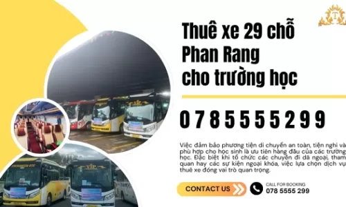 Thuê xe 29 chỗ Phan Rang cho trường học