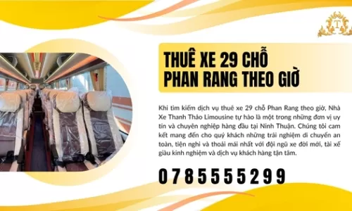 Thuê xe 29 chỗ Phan Rang theo giờ