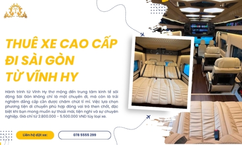 Thuê xe cao cấp đi Sài Gòn từ Vĩnh Hy