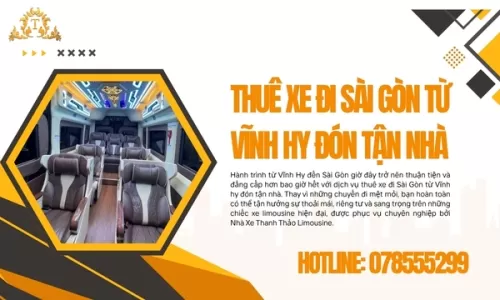 Thuê xe đi Sài Gòn từ Vĩnh hy đón tận nhà