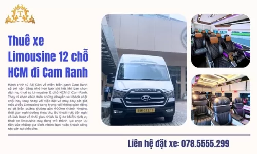 Thuê xe Limousine 12 chỗ HCM đi Cam Ranh