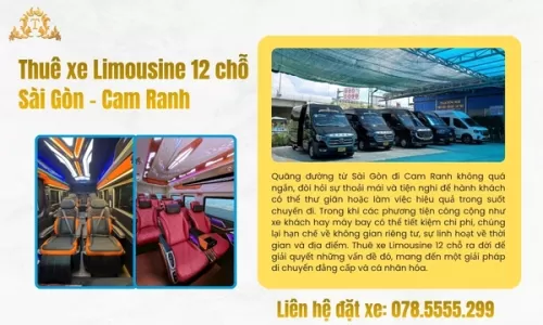 Thuê xe Limousine 12 chỗ Sài Gòn - Cam Ranh