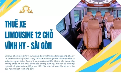 Thuê xe Limousine 12 chỗ Vĩnh Hy - Sài Gòn