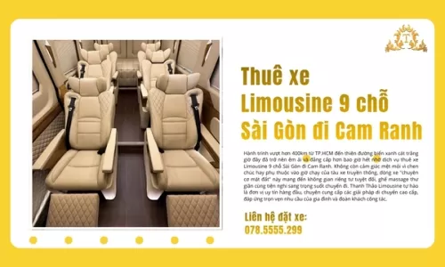 Thuê xe Limousine 9 chỗ Sài Gòn đi Cam Ranh