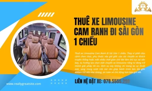 Thuê xe Limousine Cam Ranh đi Sài Gòn 1 chiều
