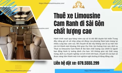 Thuê xe limousine Cam Ranh đi Sài Gòn chất lượng cao
