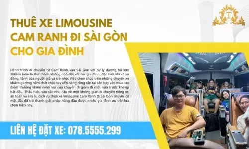 Thuê xe limousine Cam Ranh đi Sài Gòn cho gia đình