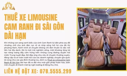Thuê xe Limousine Cam Ranh đi Sài Gòn dài hạn