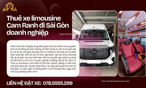 Thuê xe limousine Cam Ranh đi Sài Gòn doanh nghiệp