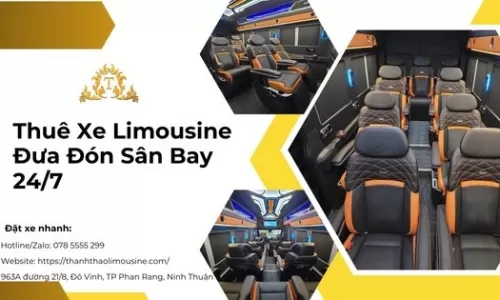 Thuê xe Limousine đưa đón sân bay 24/7
