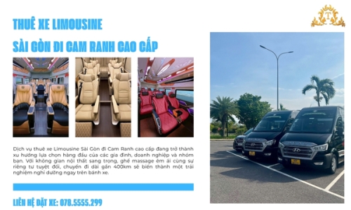 Thuê xe Limousine Sài Gòn đi Cam Ranh cao cấp
