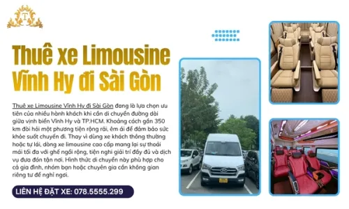 Thuê xe Limousine Vĩnh Hy đi Sài Gòn