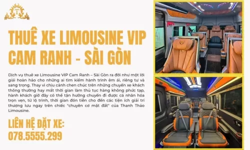 Thuê xe Limousine VIP Cam Ranh – Sài Gòn