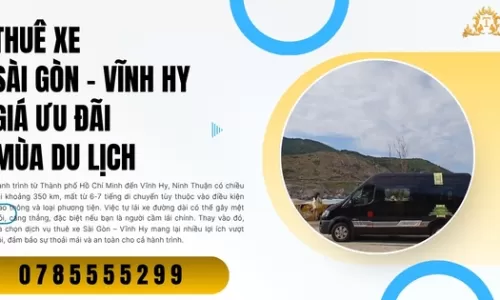 Thuê xe Sài Gòn – Vĩnh Hy giá ưu đãi mùa du lịch