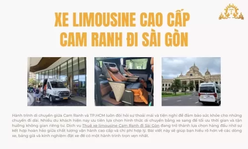Xe limousine cao cấp Cam Ranh đi Sài Gòn