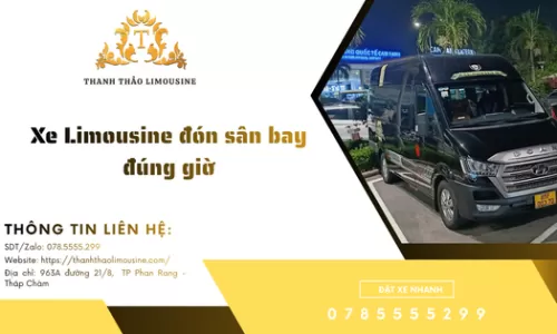 Xe Limousine đón sân bay đúng giờ