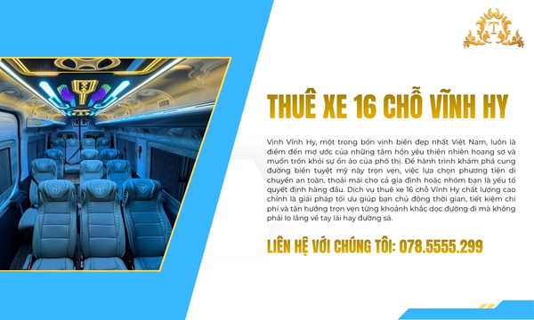 Thuê xe 16 chỗ Vĩnh Hy