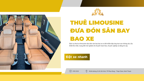 Thuê Limousine đưa đón sân bay bao xe