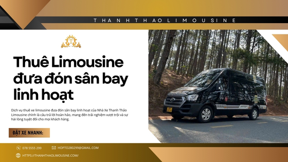 Thuê Limousine đưa đón sân bay linh hoạt