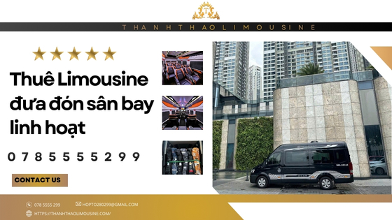 Thuê Limousine đưa đón sân bay linh hoạt