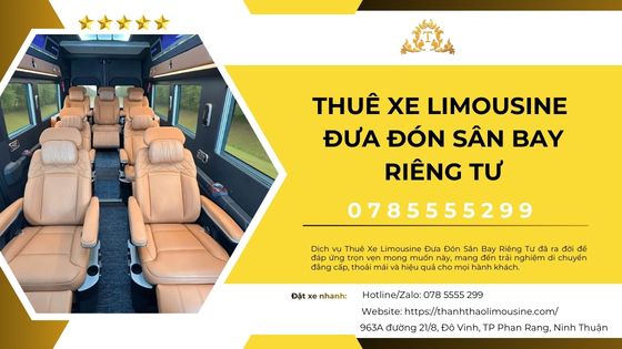 Thuê xe Limousine đưa đón sân bay riêng tư