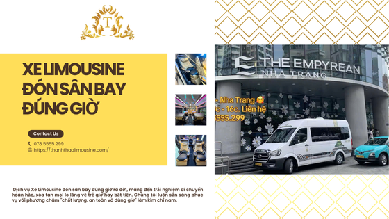 Xe Limousine đón sân bay đúng giờ