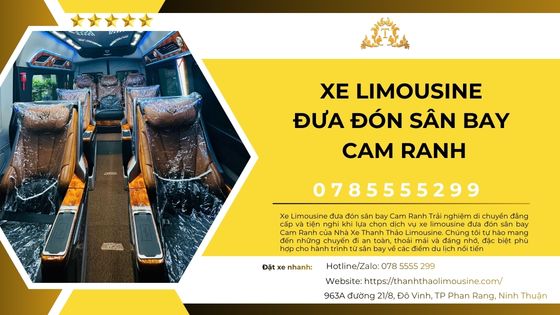 Xe Limousine đưa đón sân bay Cam Ranh