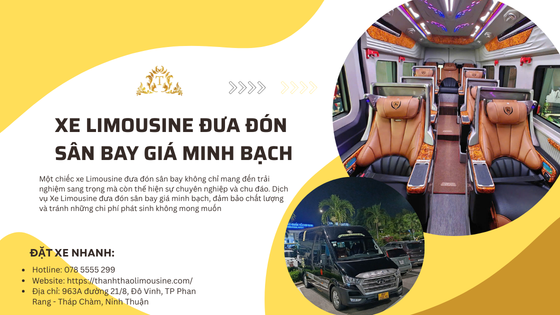 Xe Limousine đưa đón sân bay giá minh bạch
