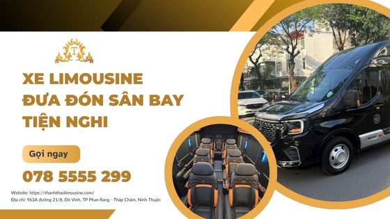 Xe Limousine đưa đón sân bay tiện nghi