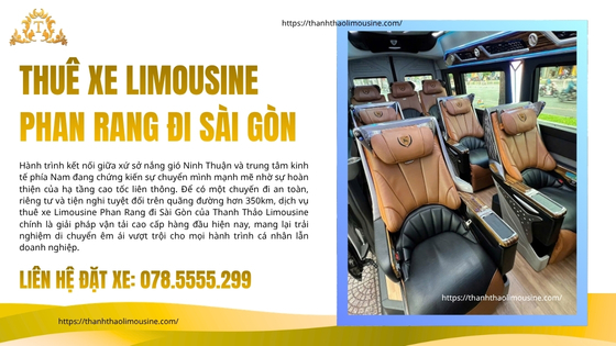 Thuê xe Limousine Phan Rang đi Sài Gòn