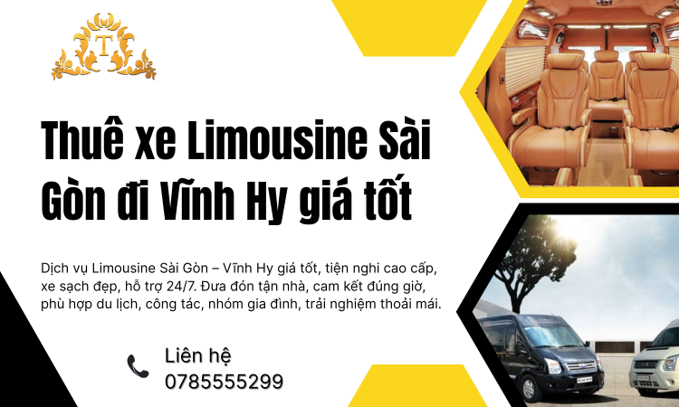 Bỏ Túi Ngay Bí Kíp Thuê Xe Limousine Sài Gòn Đi Vĩnh Hy Giá Tốt