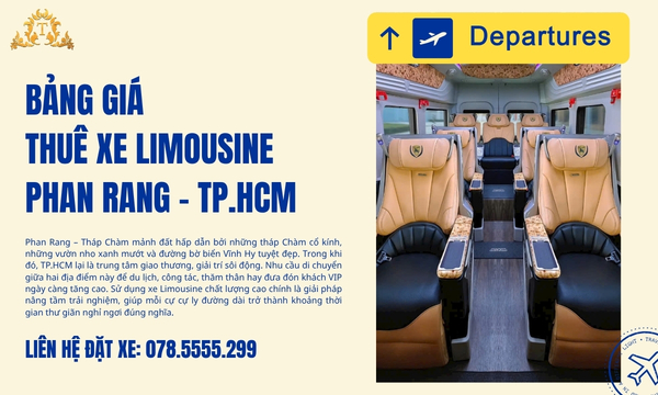 Bảng giá thuê xe Limousine Phan Rang – TP.HCM