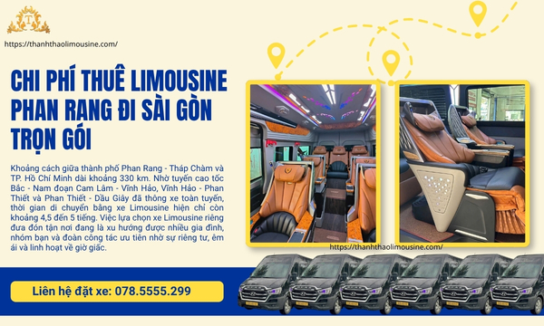 Chi phí thuê Limousine Phan Rang đi Sài Gòn trọn gói