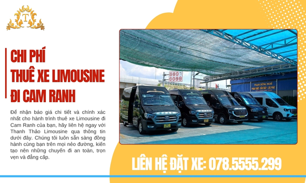 Chi phí thuê xe Limousine đi Cam Ranh