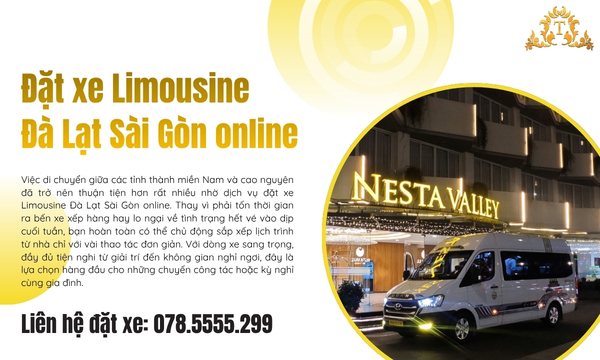 Đặt xe Limousine Đà Lạt Sài Gòn online