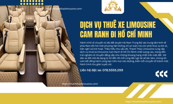 Dịch vụ thuê xe limousine Cam Ranh đi Hồ Chí Minh