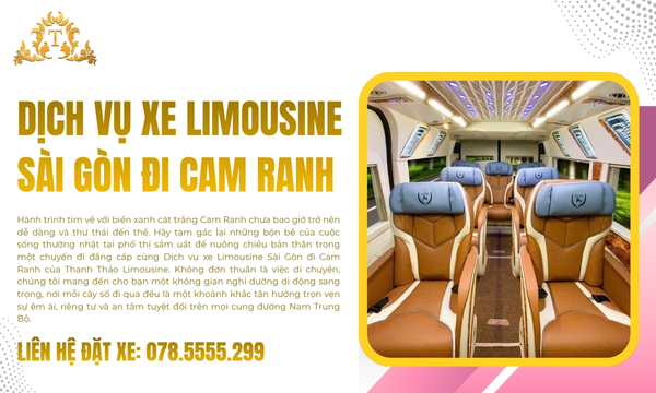 Dịch vụ xe Limousine Sài Gòn đi Cam Ranh