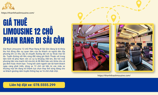 Giá thuê Limousine 12 chỗ Phan Rang đi Sài Gòn