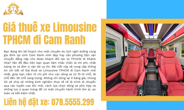 Giá thuê xe Limousine TPHCM đi Cam Ranh