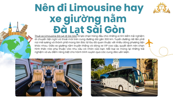 Nên đi Limousine hay xe giường nằm Đà Lạt Sài Gòn