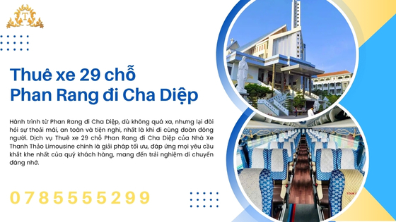 Thuê xe 29 chỗ Phan Rang đi Cha Diệp