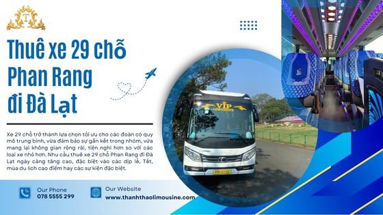 Thuê xe 29 chỗ Phan Rang đi Đà Lạt