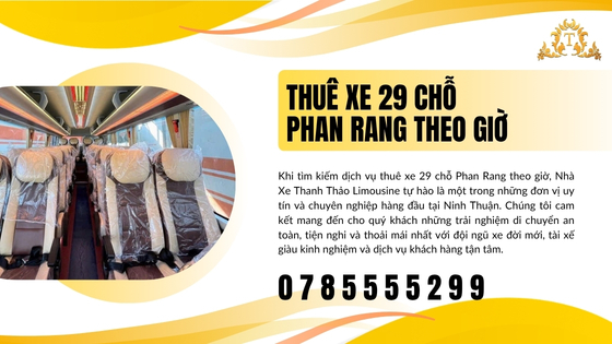 Thuê xe 29 chỗ Phan Rang theo giờ