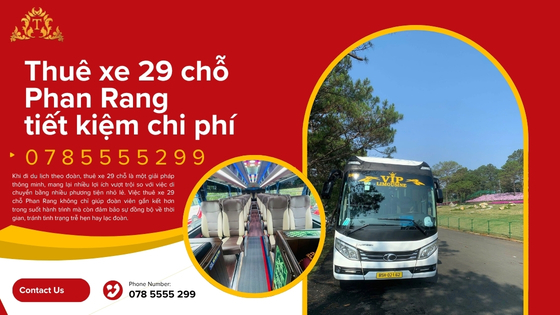 Thuê xe 29 chỗ Phan Rang tiết kiệm chi phí