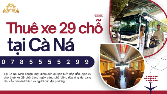 Thuê xe 29 chỗ tại Cà Ná