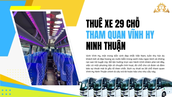 Thuê xe 29 chỗ tham quan Vĩnh Hy Ninh Thuận